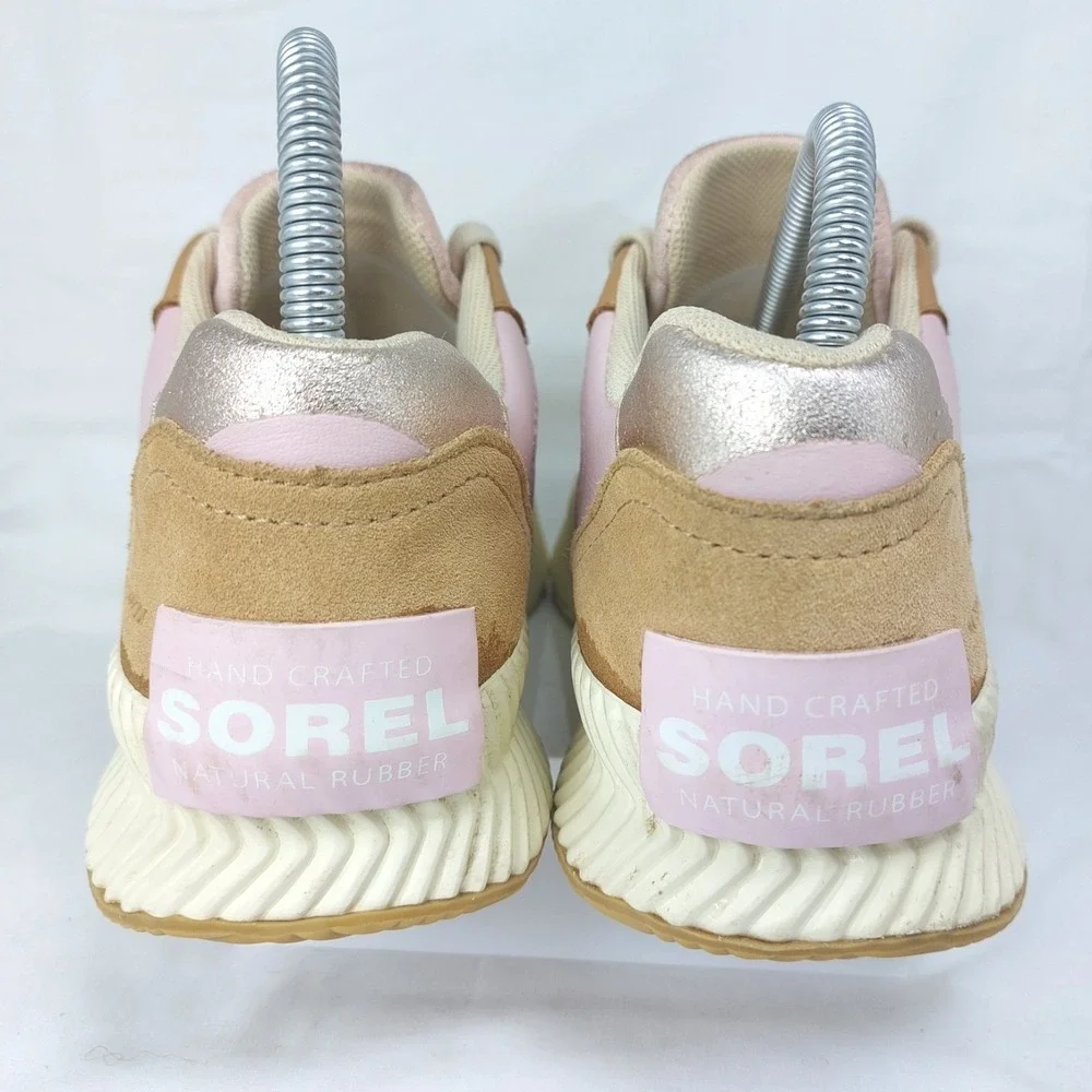 Sorel Ona Blvd Classic Low Top Sneaker Womens 7.5 Honest Beige Waterproof READ